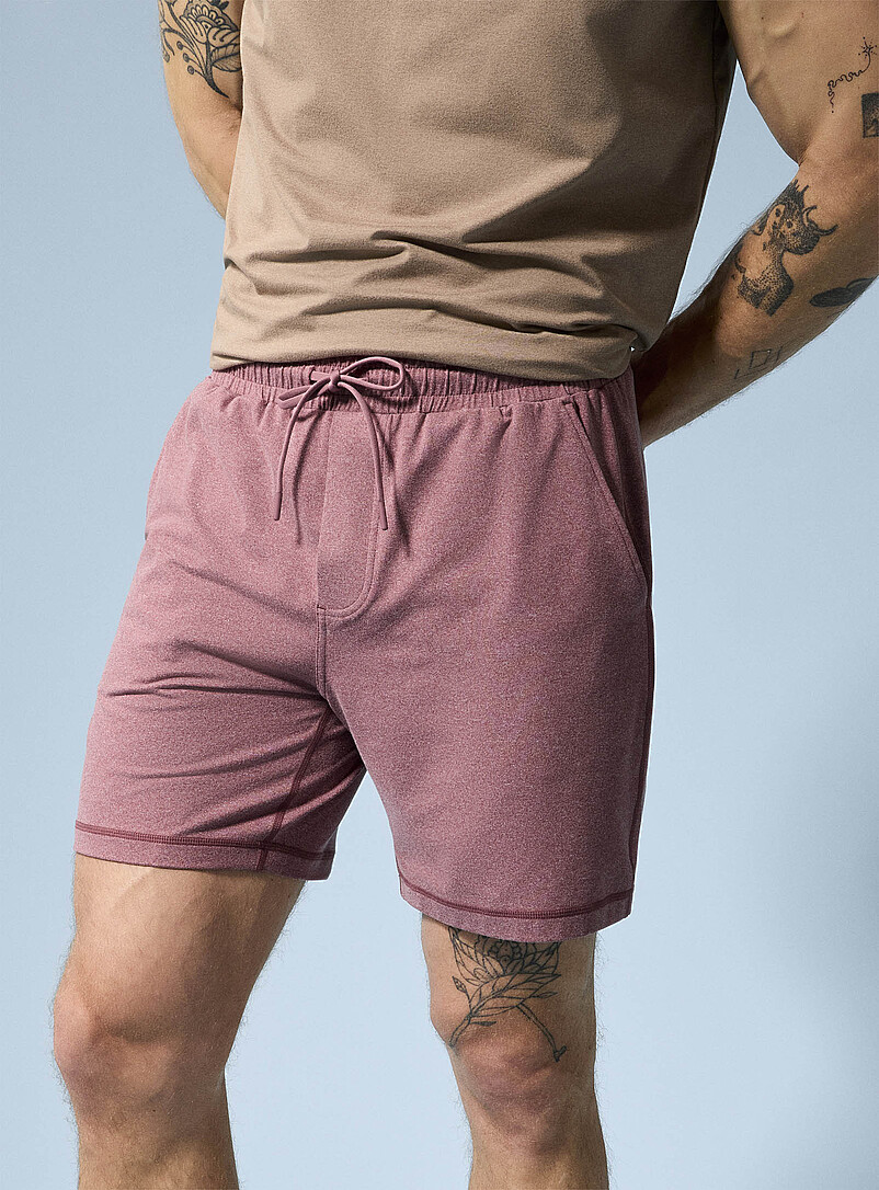 I.FIV5: Le short jersey ultradoux Bourgogne pour homme