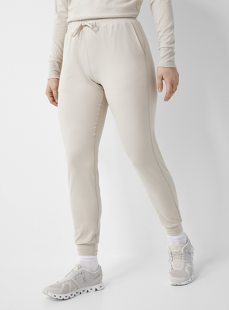I.FIV5 Indigo/Dark Blue Ultra-soft jersey joggers for women