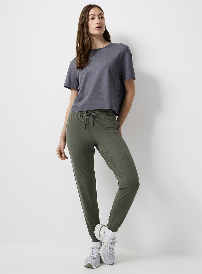 I.FIV5 Indigo/Dark Blue Ultra-soft jersey joggers for women