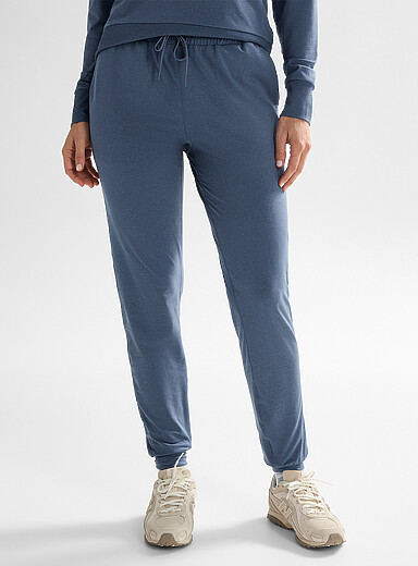 I.FIV5: Le jogger jersey ultradoux Bleu moyen - Ardoise pour femme