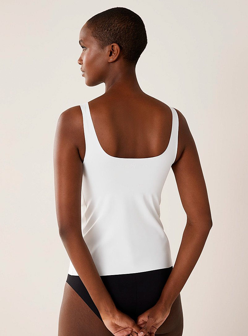 Miiyu Black Laser-cut padded cami for women