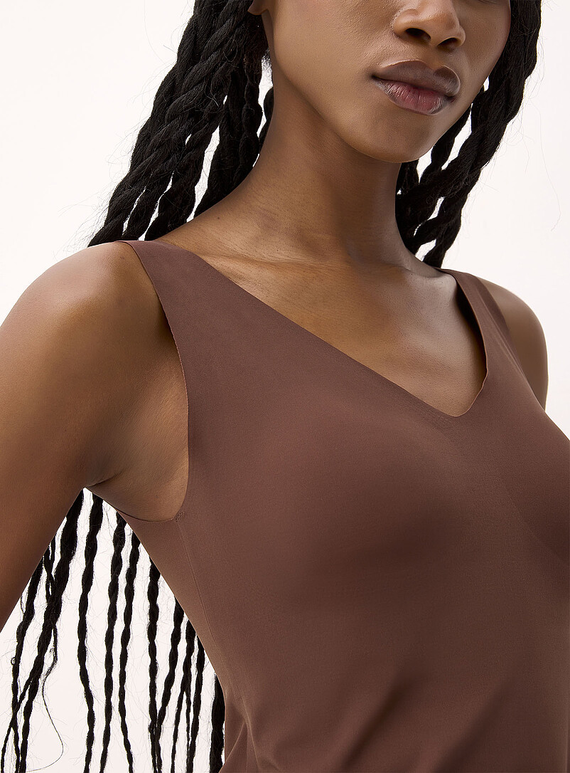 Miiyu Black Laser-cut padded cami for women