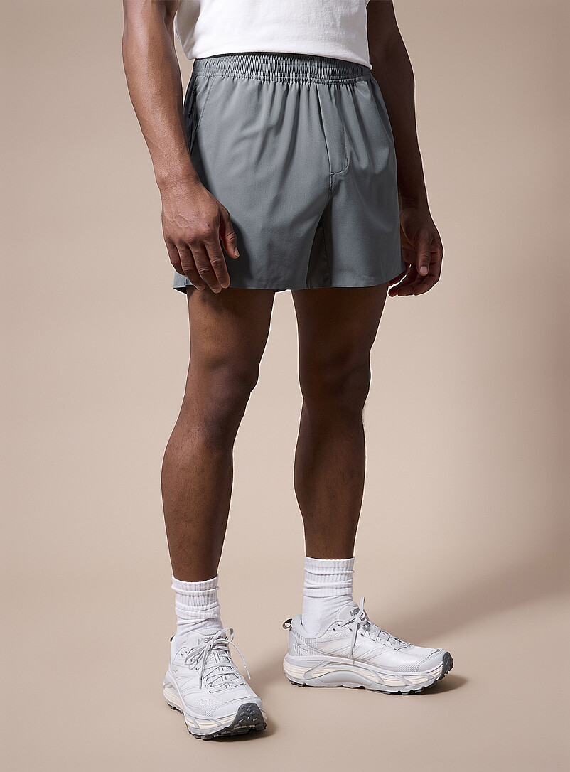 I.FIV5: Le short extensible sans dessous Longueur 5 po Noir pour homme