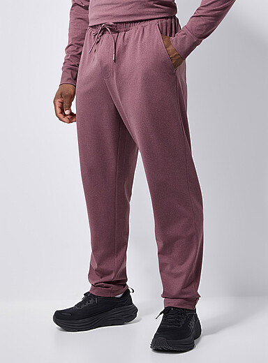 I.FIV5 Burgundy Ultra-soft jersey pant for men