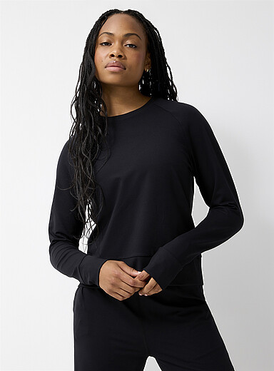 Ultra-soft jersey crew-neck sweatshirt