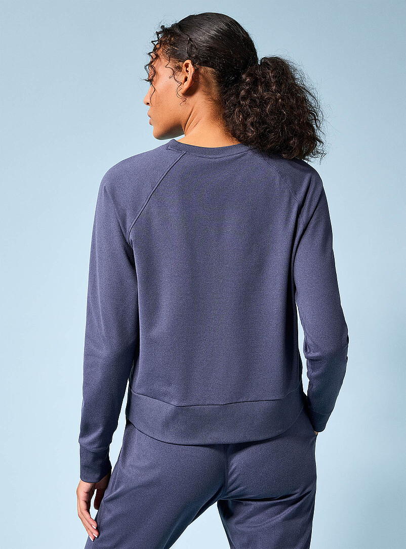 I.FIV5 Black Ultra-soft jersey crew-neck sweatshirt for women