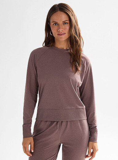 Le sweat col rond jersey ultradoux