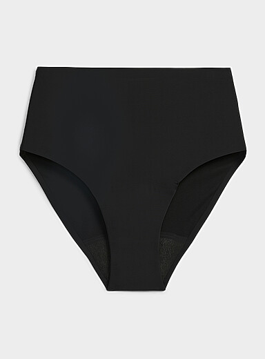 Ultra-thin high-waist bikini period panties Absorption: moderate 2-pack