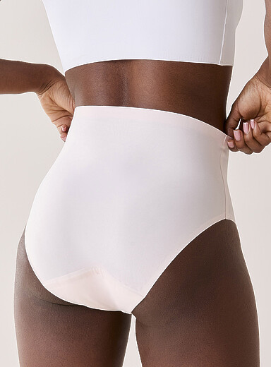 Ultra-thin high-waist bikini period panties Absorption: moderate 2-pack