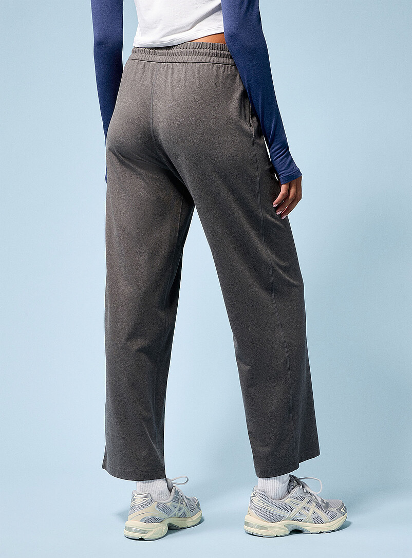 I.FIV5: Le pantalon large ultradoux taille barillet Noir pour femme
