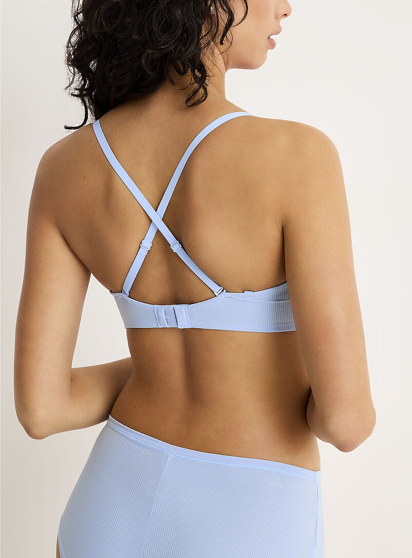 Miiyu: Le sans armature Vela c&ocirc;tel&eacute; Ivoire - Beige cr&egrave;me pour femme