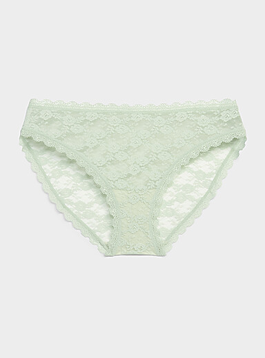 Romantic lace bikini panty Recycled nylon
