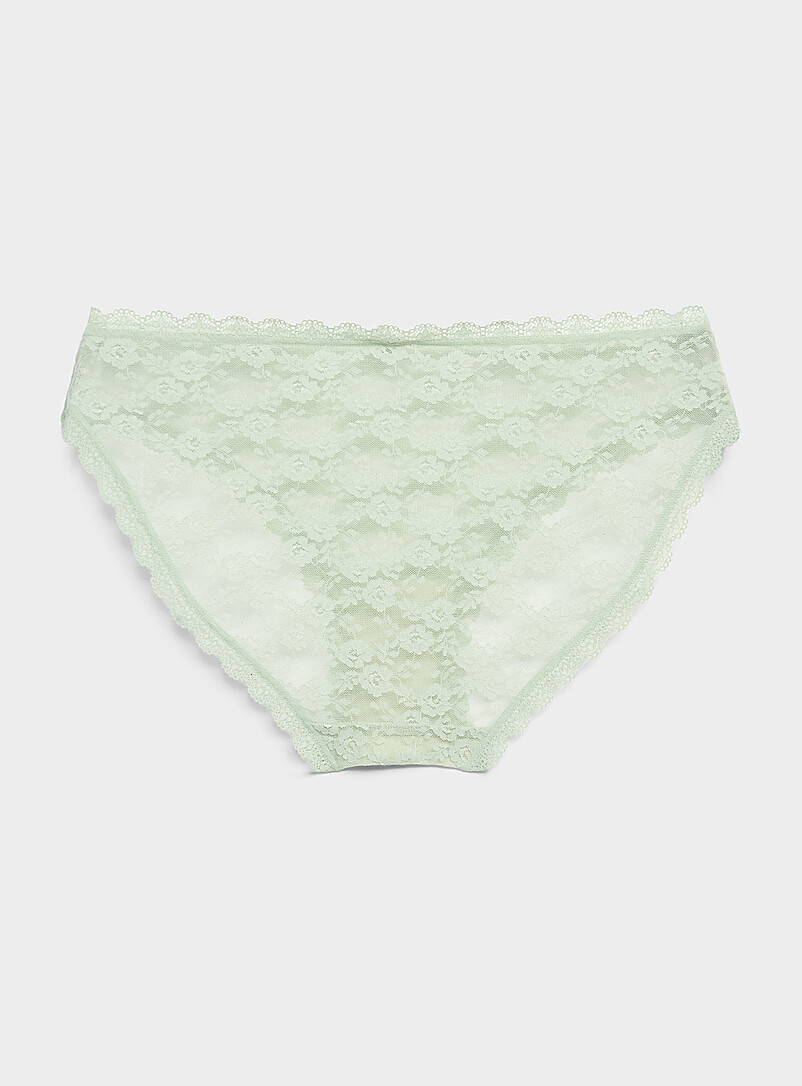 Miiyu: Le bikini dentelle romantique Nylon recycl&eacute; Noir pour femme