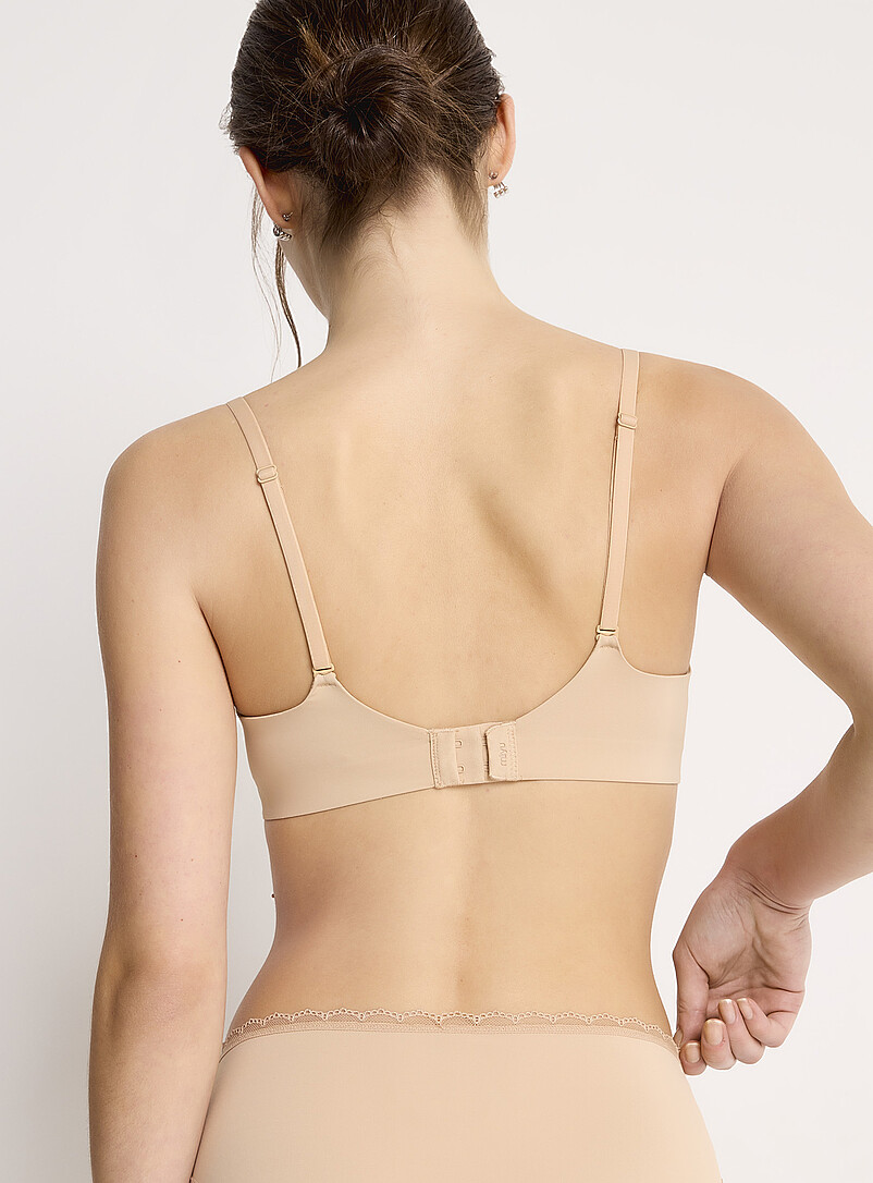 Miiyu Beige/Greige Aurora wireless bra for women