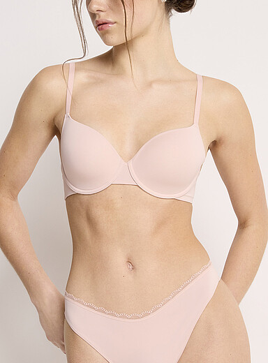 Miiyu Dusky Pink Hydra plunge bra for women