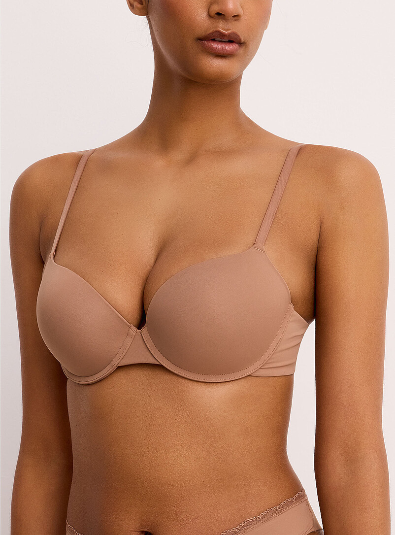 Miiyu Light Brown Cl&eacute;a push-up bra for women