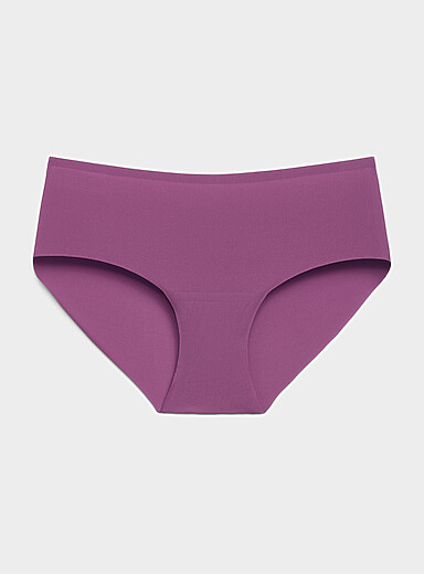 Mini-rib laser-cut classic brief Recycled nylon