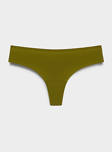 Le tanga coup&eacute; laser minic&ocirc;tes Nylon recycl&eacute;