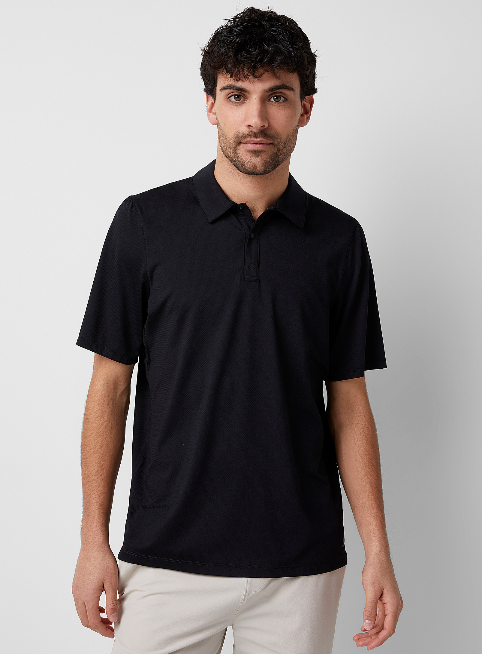 I.FIV5 - Men's Piqué-style microfibre golf Polo Shirt