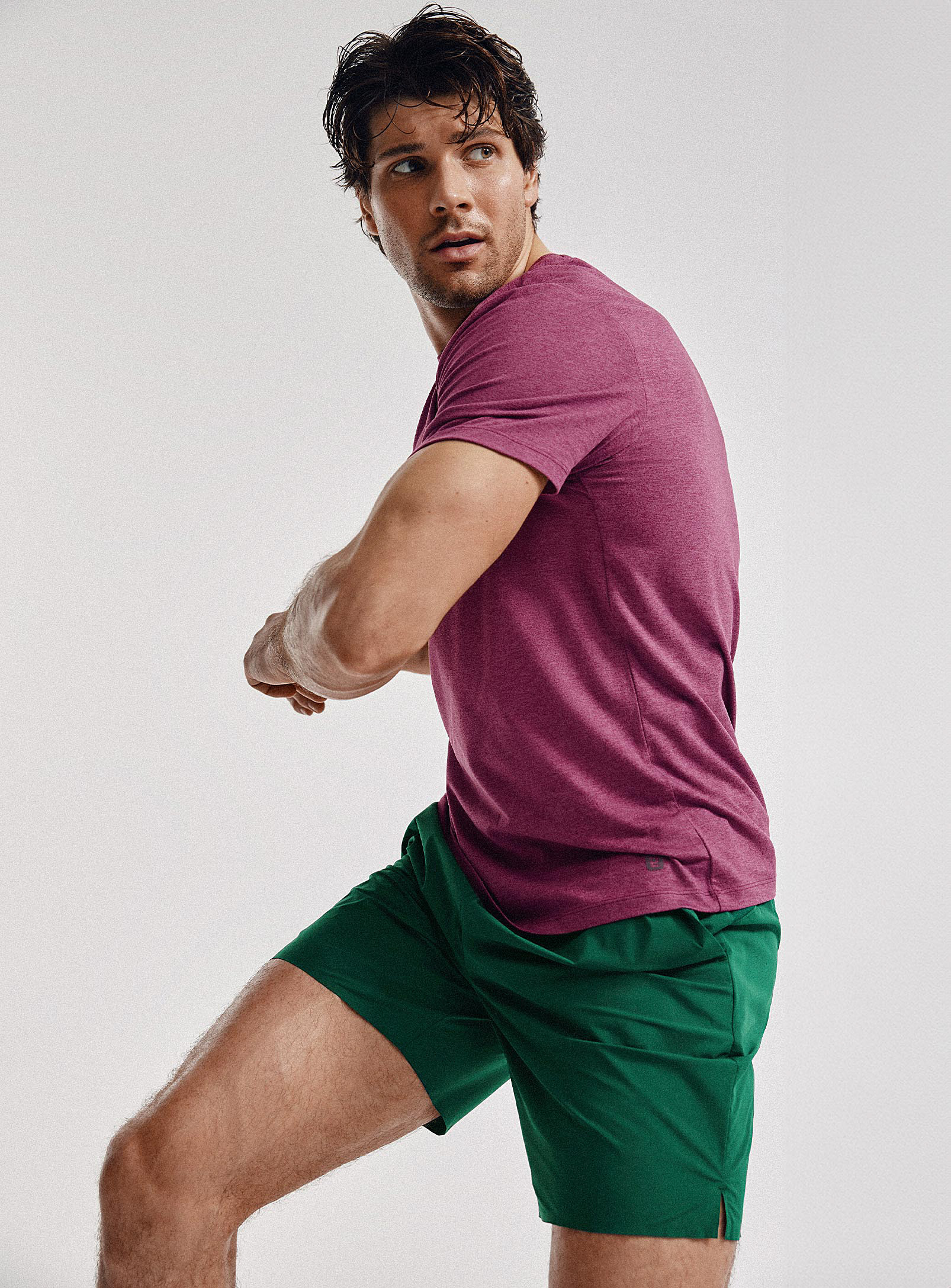 I.fiv5 7'' Unlined Stretch Short In Green