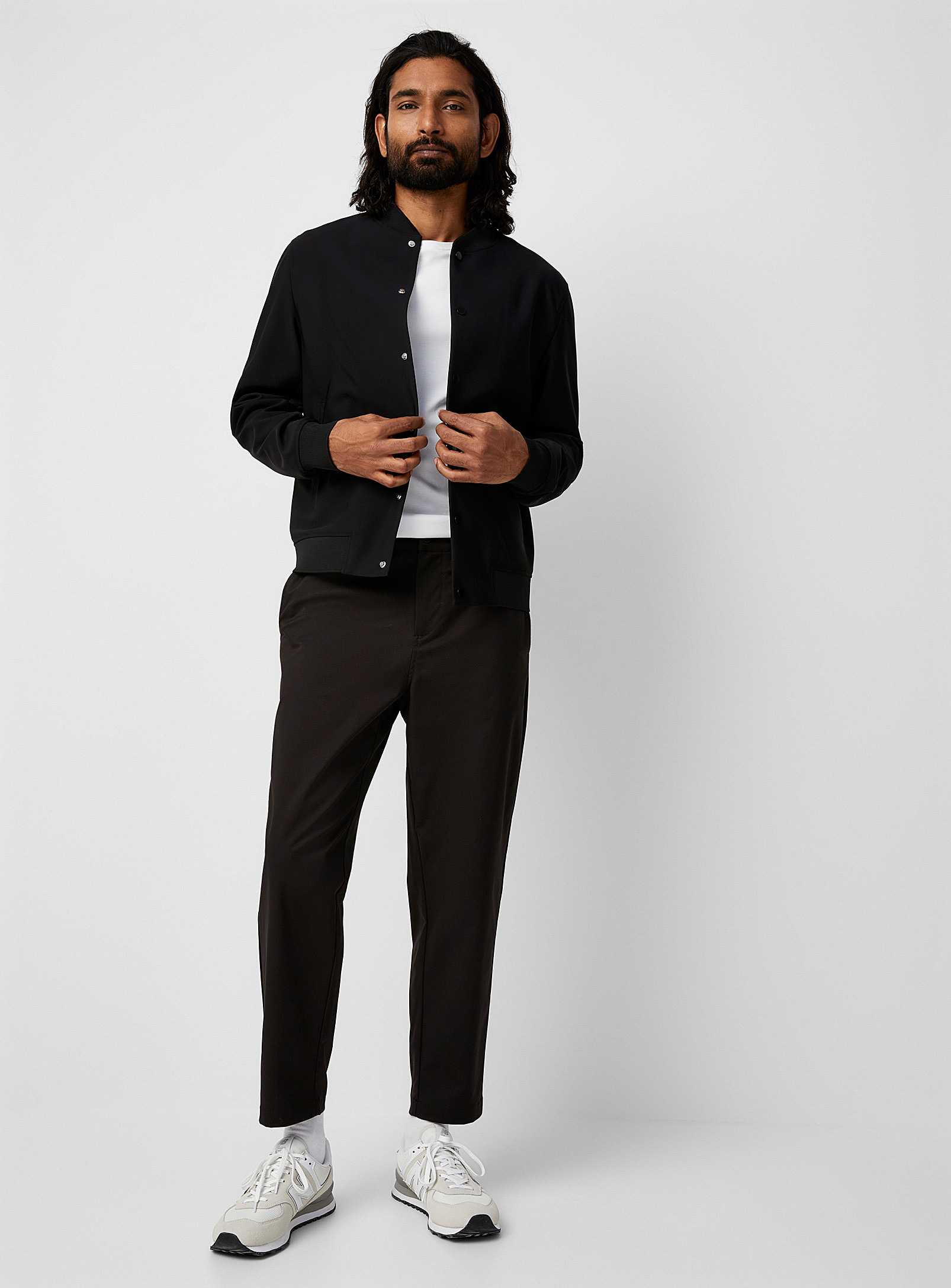 Le 31 Polygiene Performance Chinos Slim Fit Innovation Collection In Black