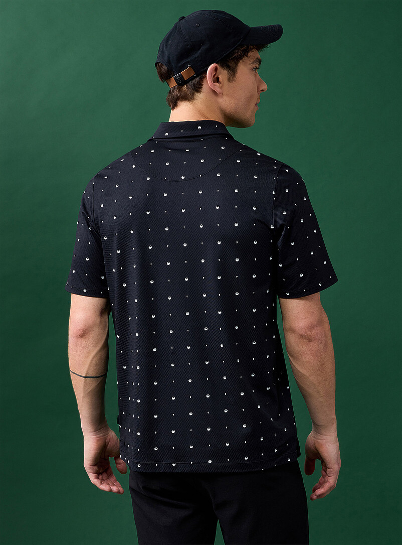 Patterned textured golf polo product image 2