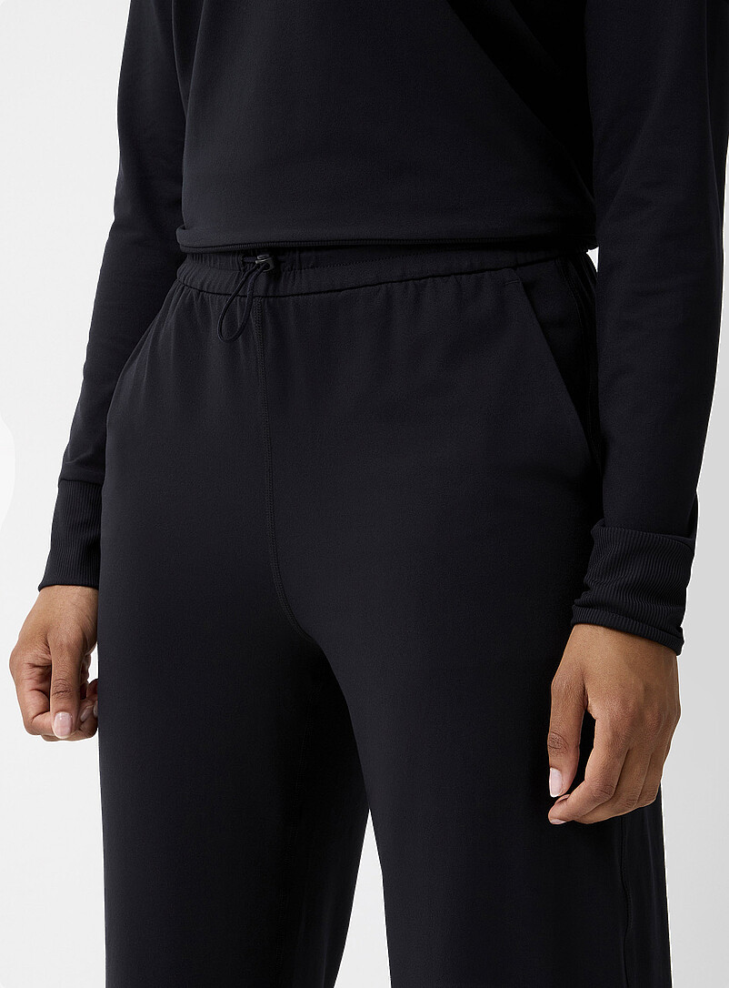 Toggle-waist ultra-soft wide-leg pant product image 2