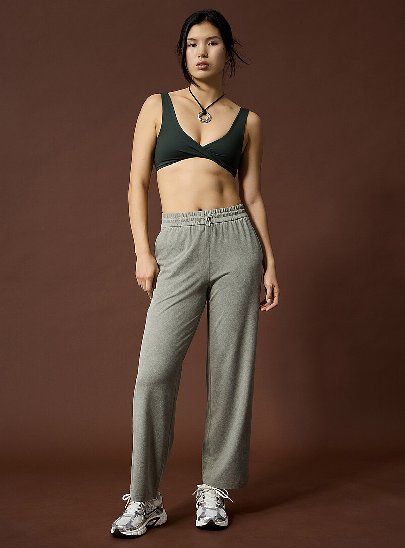 Toggle-Waist Ultra-Soft Wide-Leg Pant