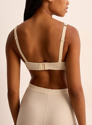 Ribbed high apex unpadded plunge bra product image 4