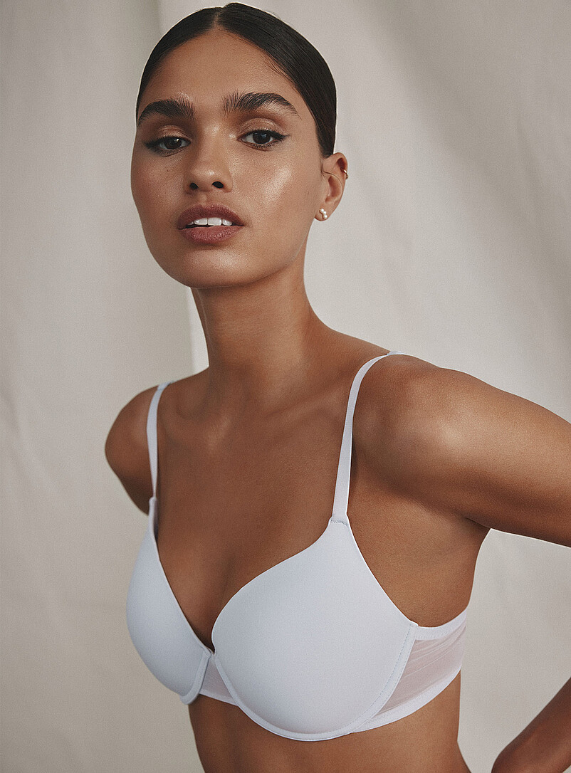 Hydra Mesh-Band Plunge Bra