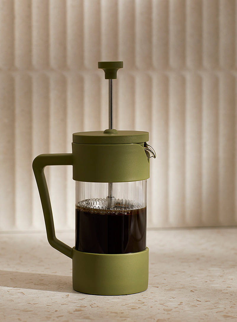 Simons Maison: La cafetière à piston en verre borosilicate Vert