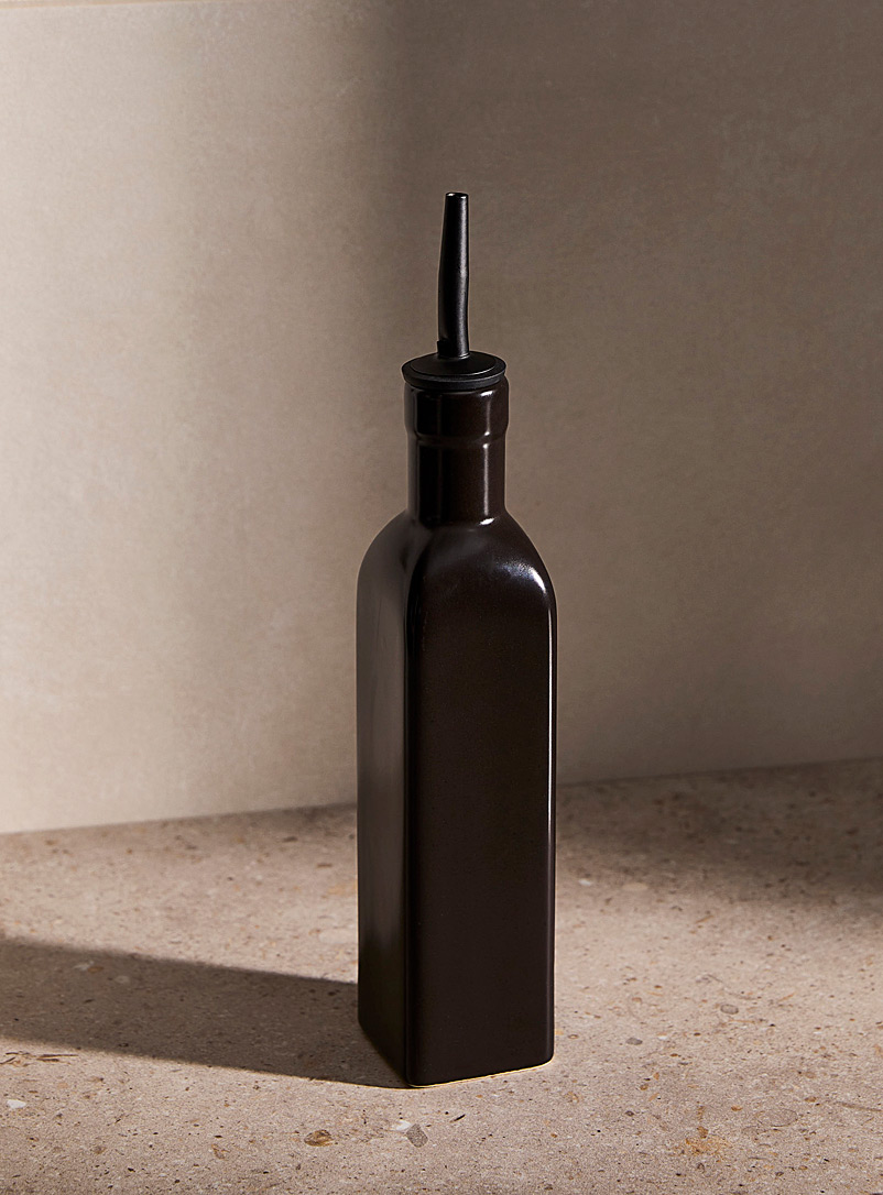 Simons Maison: La bouteille d'huile céramique mate Noir