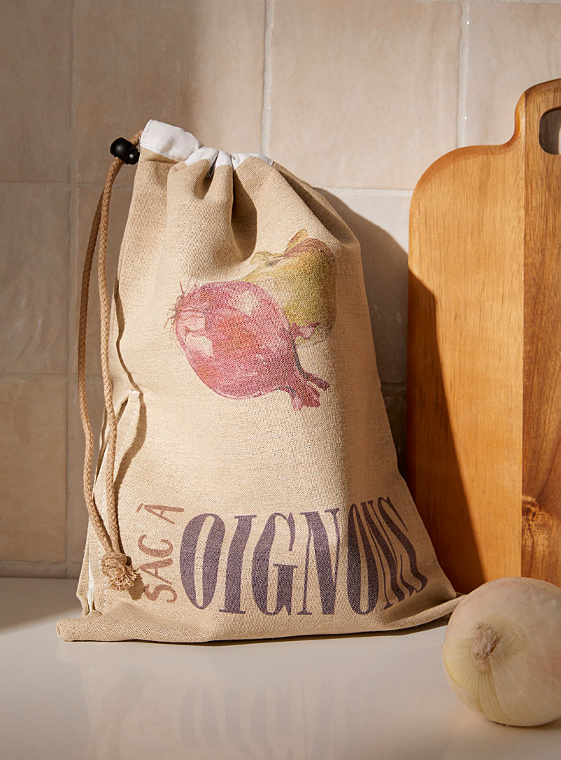 Simons Maison Ecru/Linen Onion storage bag