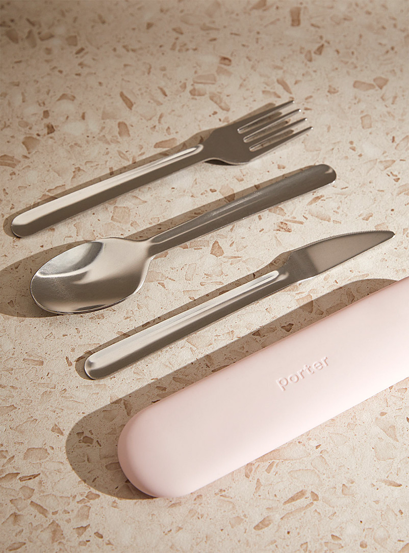 Simons Maison Dusky Pink Porter stainless-steel utensils Set of 3