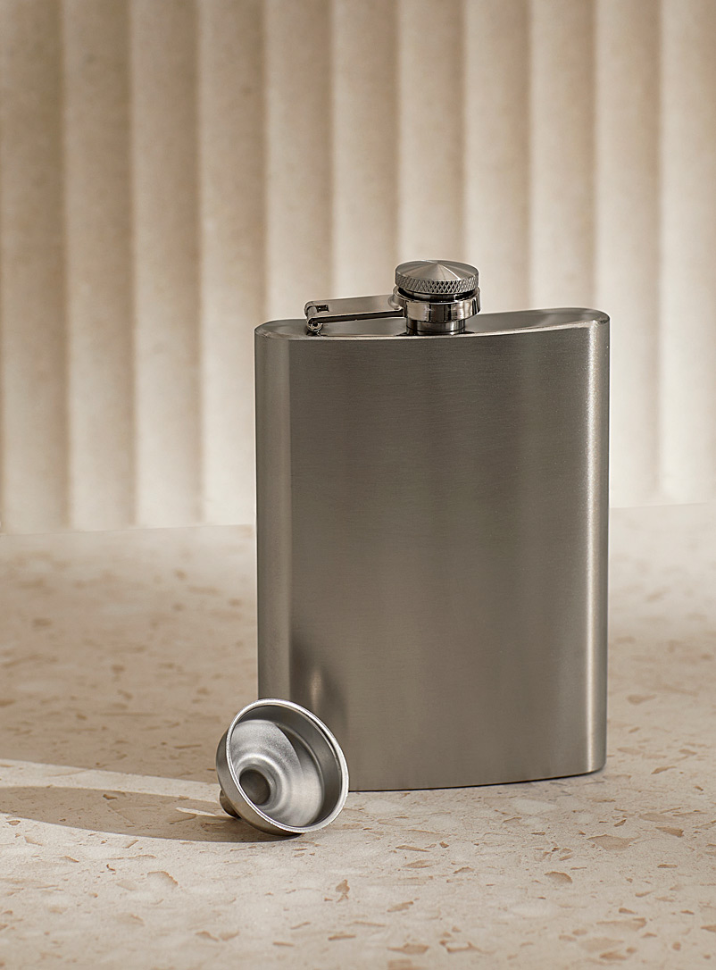 Simons Maison Silver Stainless steel flask