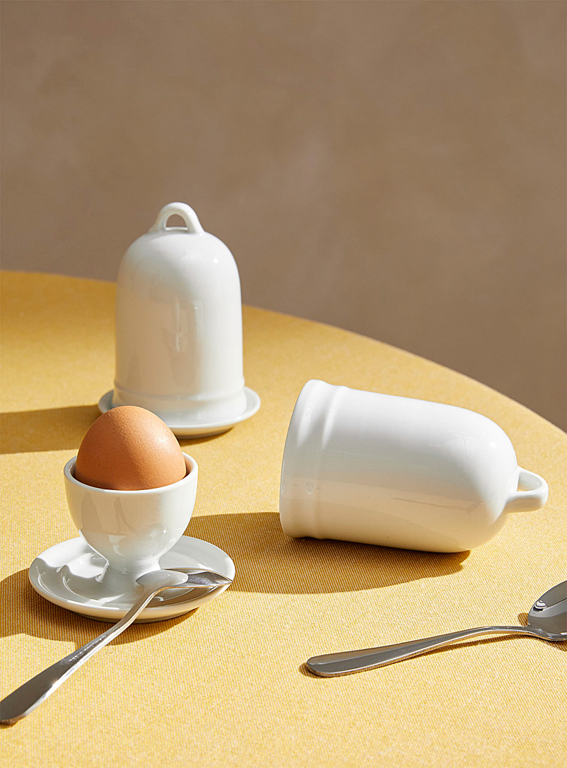 Simons Maison White Porcelain domes egg cups Set of 2