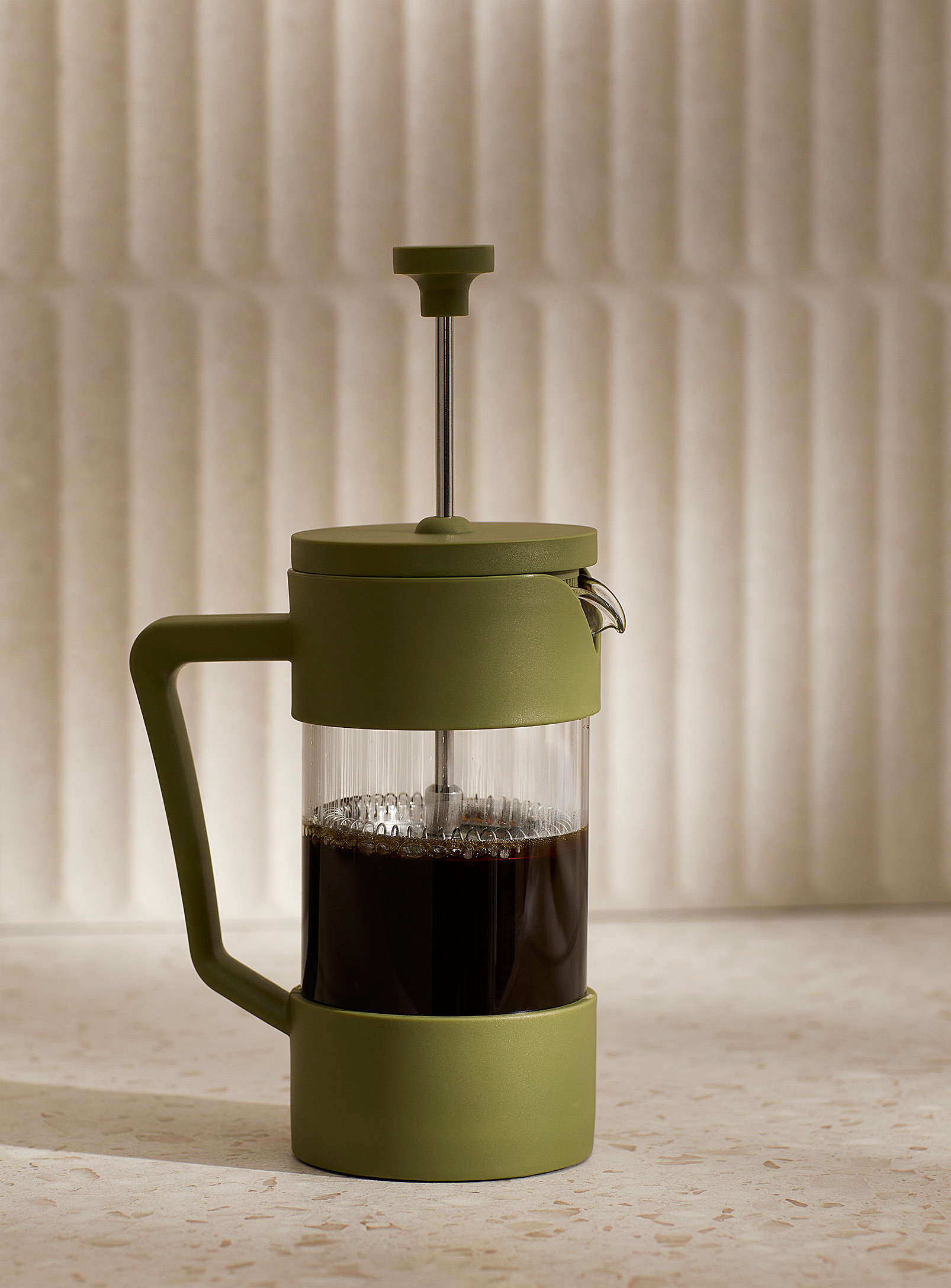 Simons Maison Borosilicate Glass Coffee Press In Green