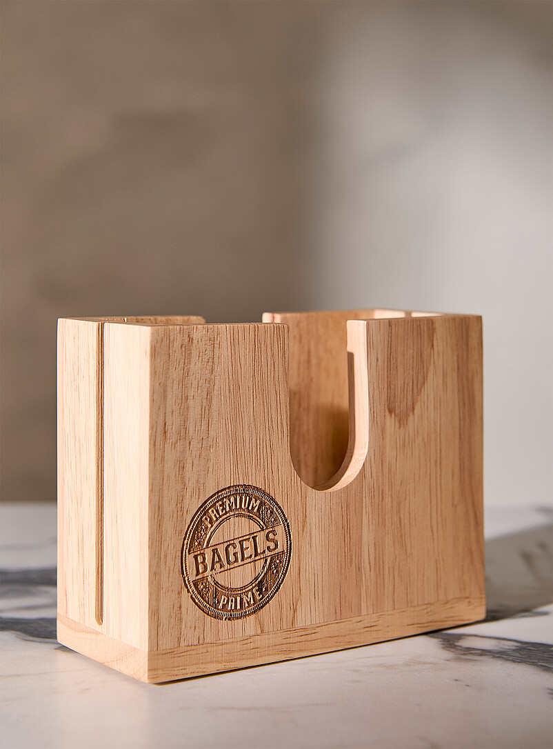 Wooden bagel holder product image 2