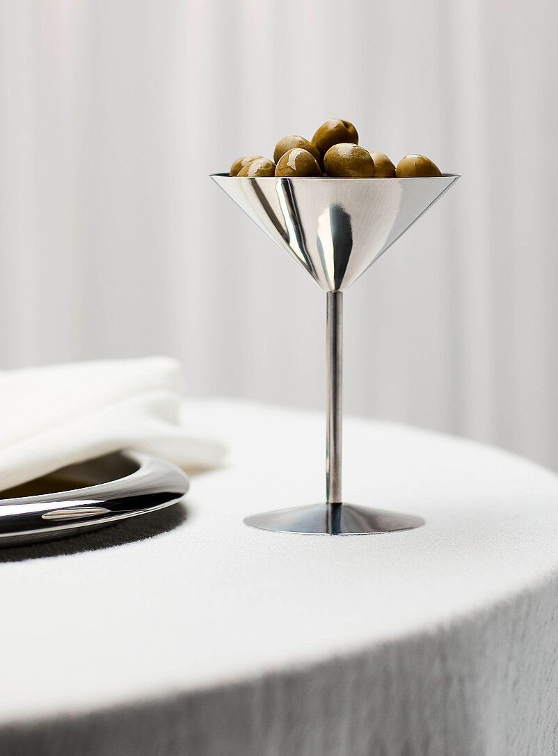 Stainless steel cocktail glass product image (primary)