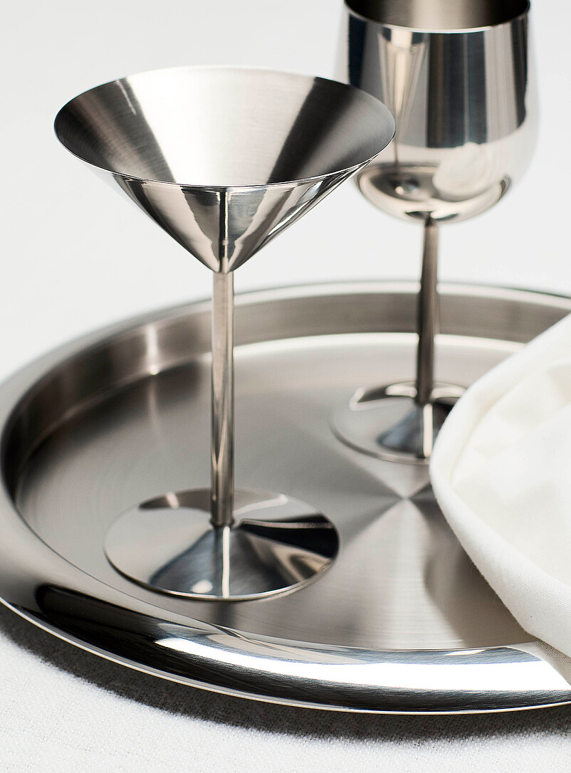 Stainless steel cocktail glass product image 2
