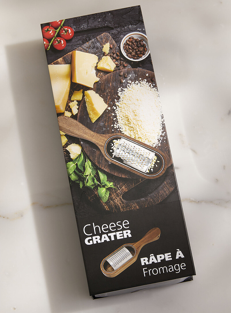 Acacia wood cheese grater set 2-piece set product image 3