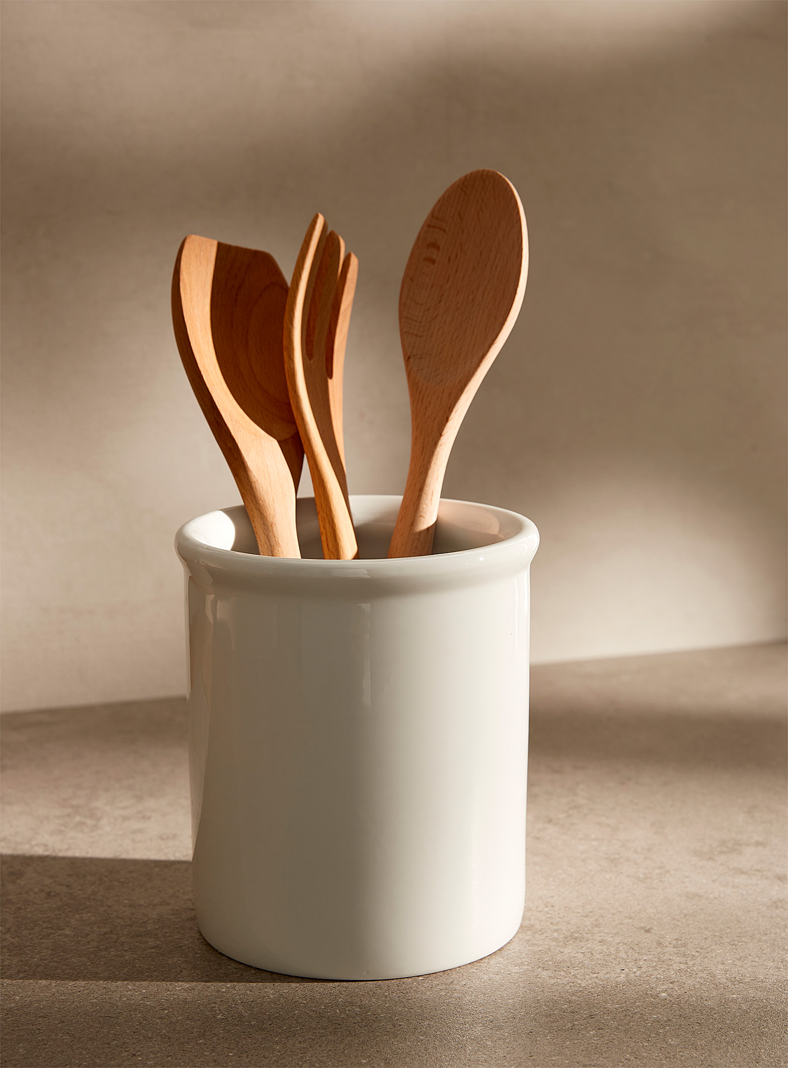 Simons Maison - White ceramic utensil holder