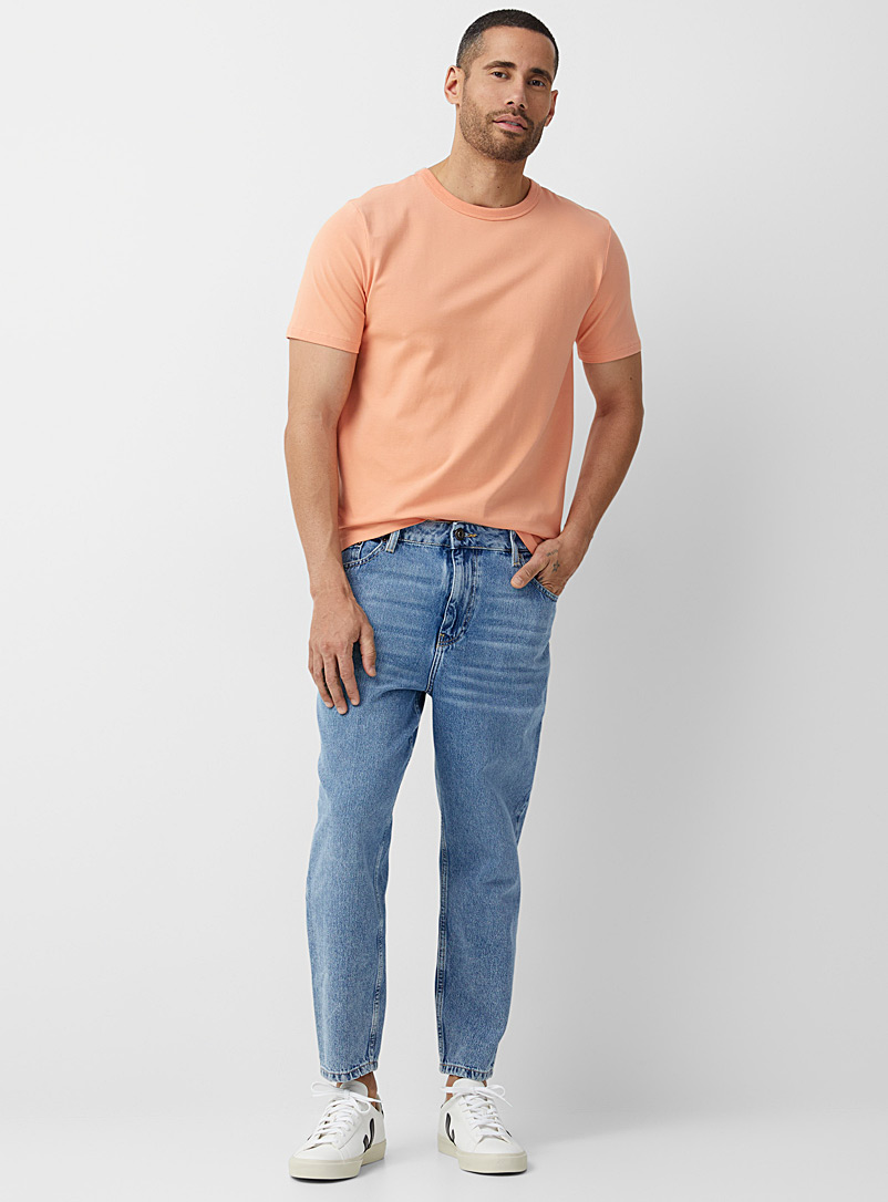 Le 31 Blue Faded blue cropped jean Seoul fit - Tapered for men