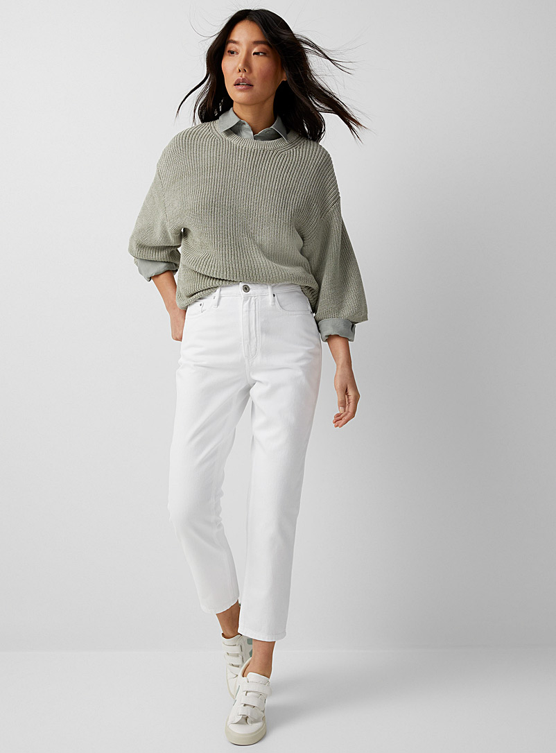 Contemporaine White White relaxed jean for women