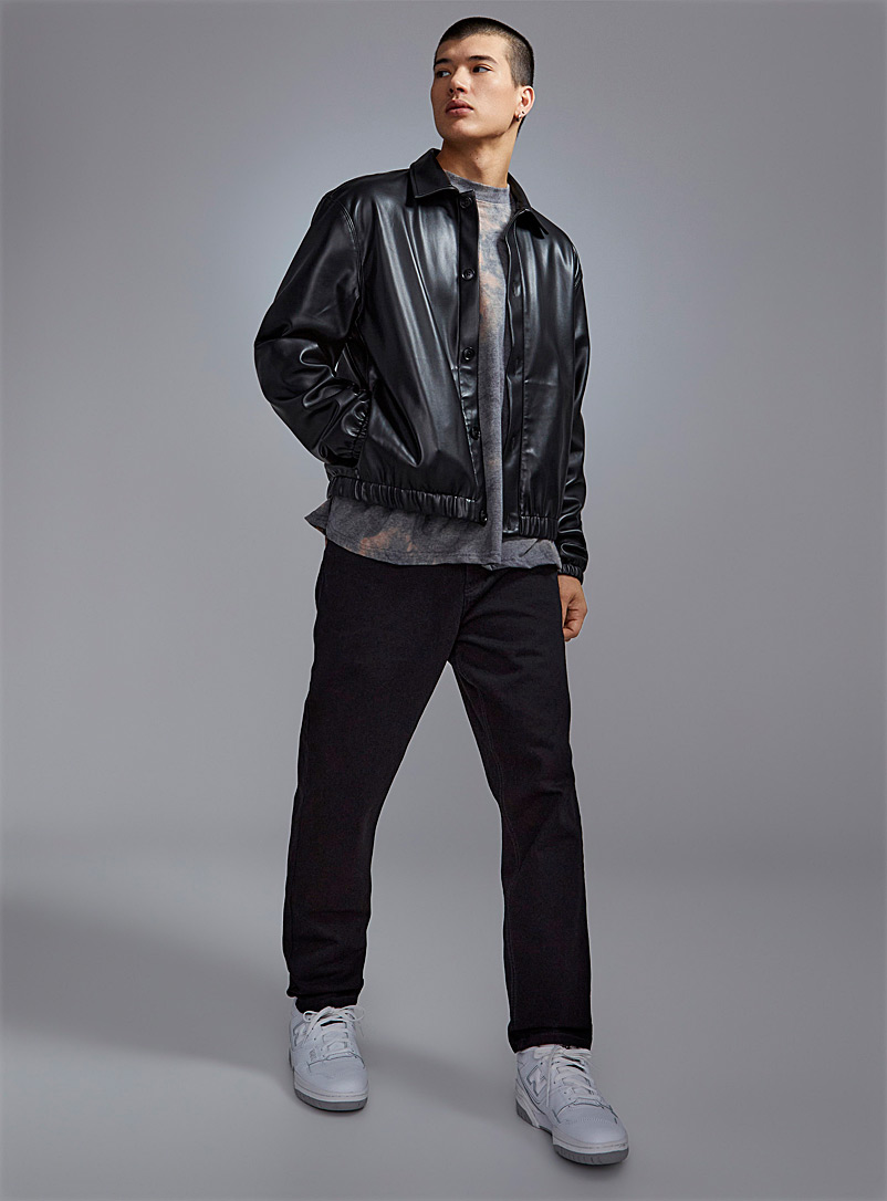 Djab: Le jean 5 poches noir Coupe Brooklyn - fuselée Noir pour homme