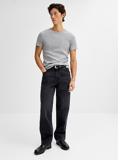 Faded black jean <b>New York fit - Straight</b>