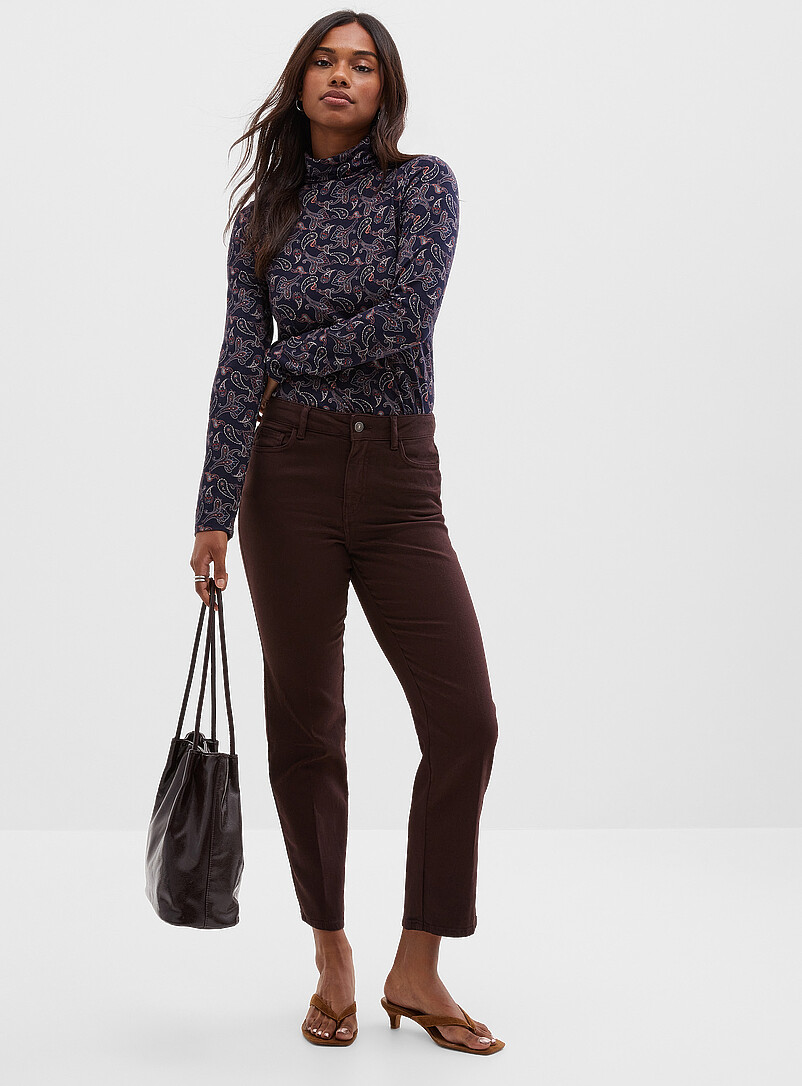 Lightweight denim stretch pant Fit: Straight leg, regular rise product image (primary)