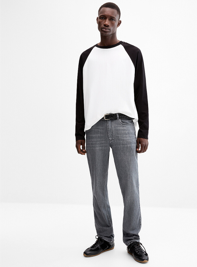 Ash-Grey Soft Jean London Fit - Slim Straight