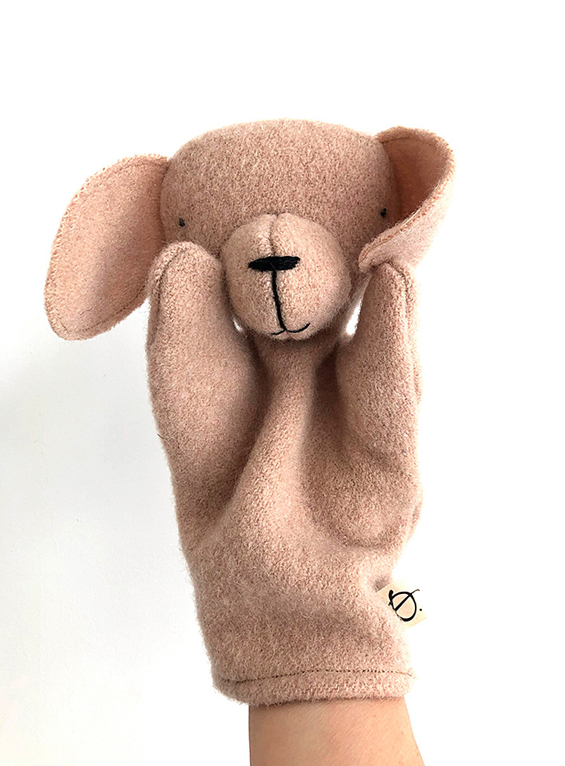 Ouistitine Ivory/Cream Beige Puppy puppet
