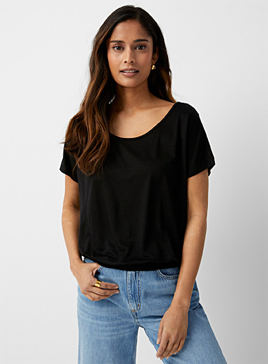 Imalea ruffled shoulders T-shirt | Part 